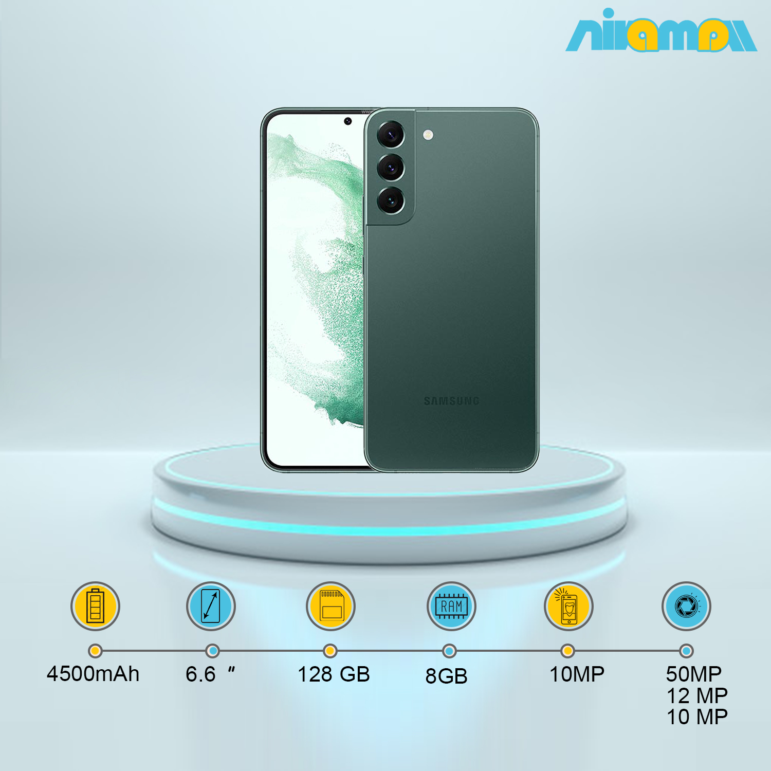 گوشی موبایل سامسونگ Galaxy S22 Plus 5G دو سیم کارت ظرفیت 128 گیگابایت و رم8 گیگابایت