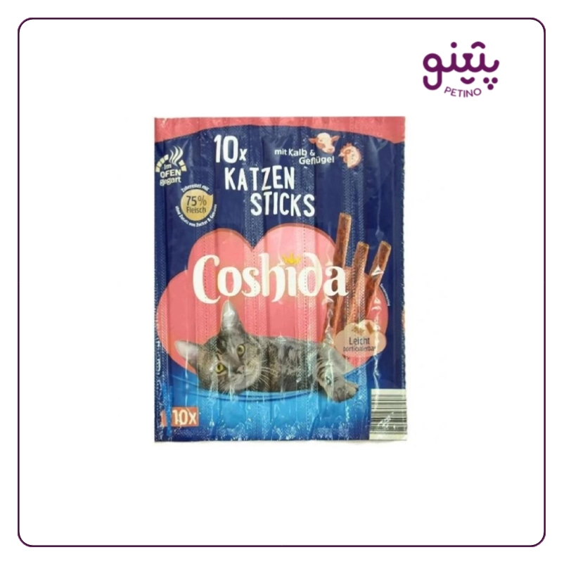 تشویقی گربه مدادی کوشیدا با طعم مرغ و گوشت گوساله