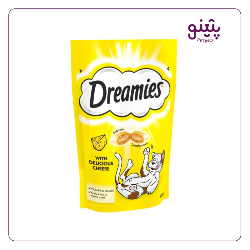تشویقی گربه دریمیز با طعم پنیر 60 گرمی