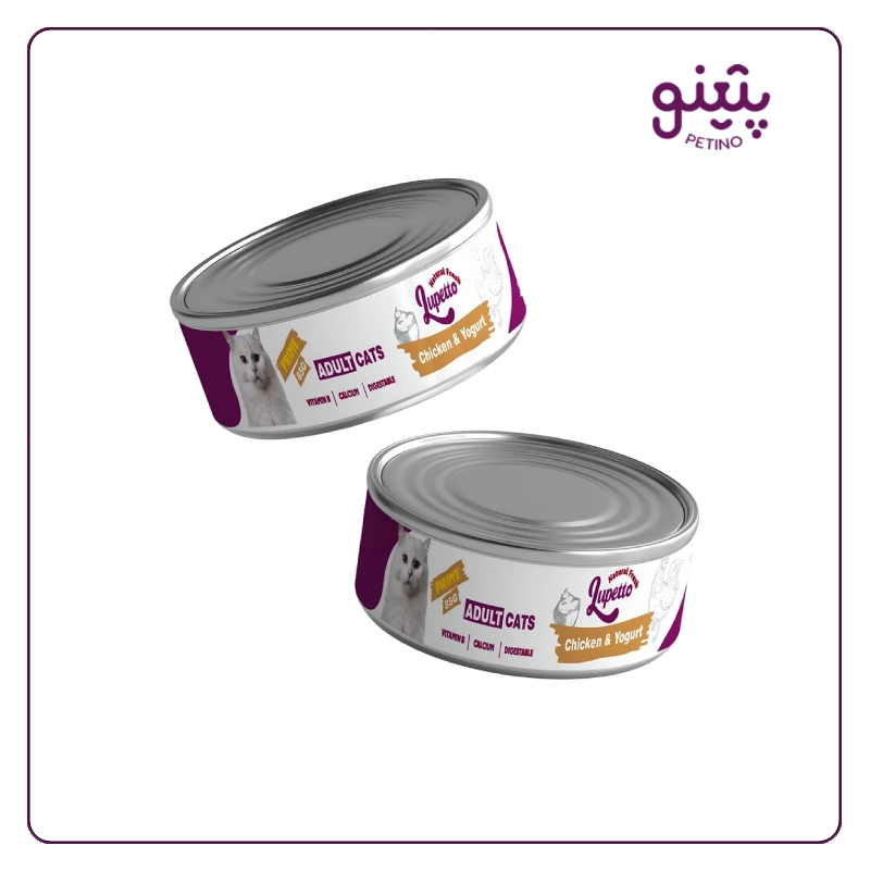 کنسرو پته گربه لوپتو با طعم مرغ و ماست