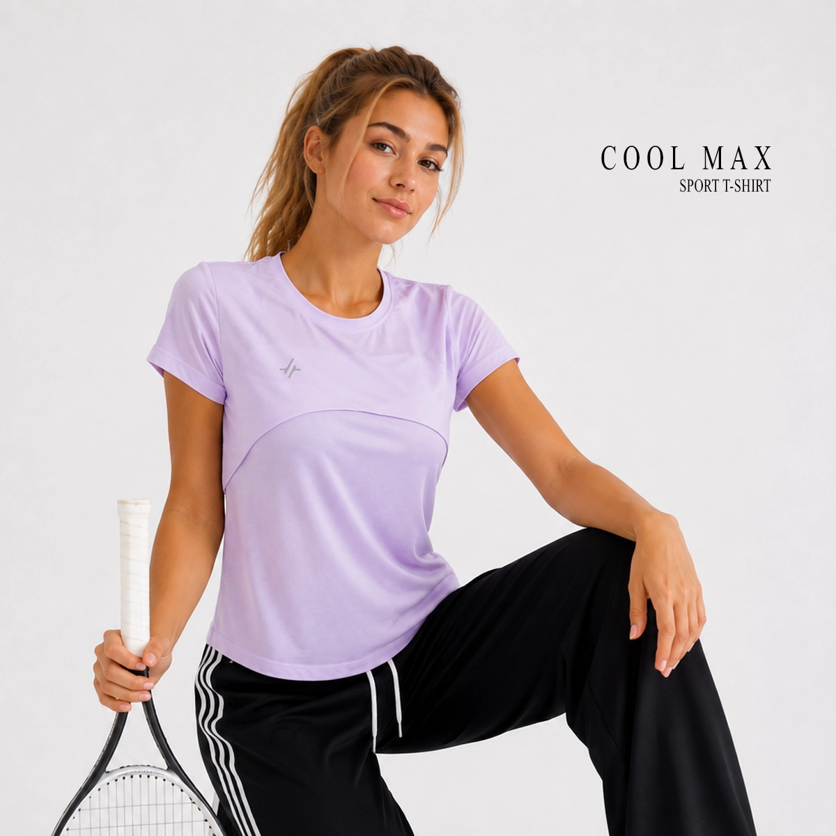 تیشرت ورزشی زنانه Cool Max - یاسی, L