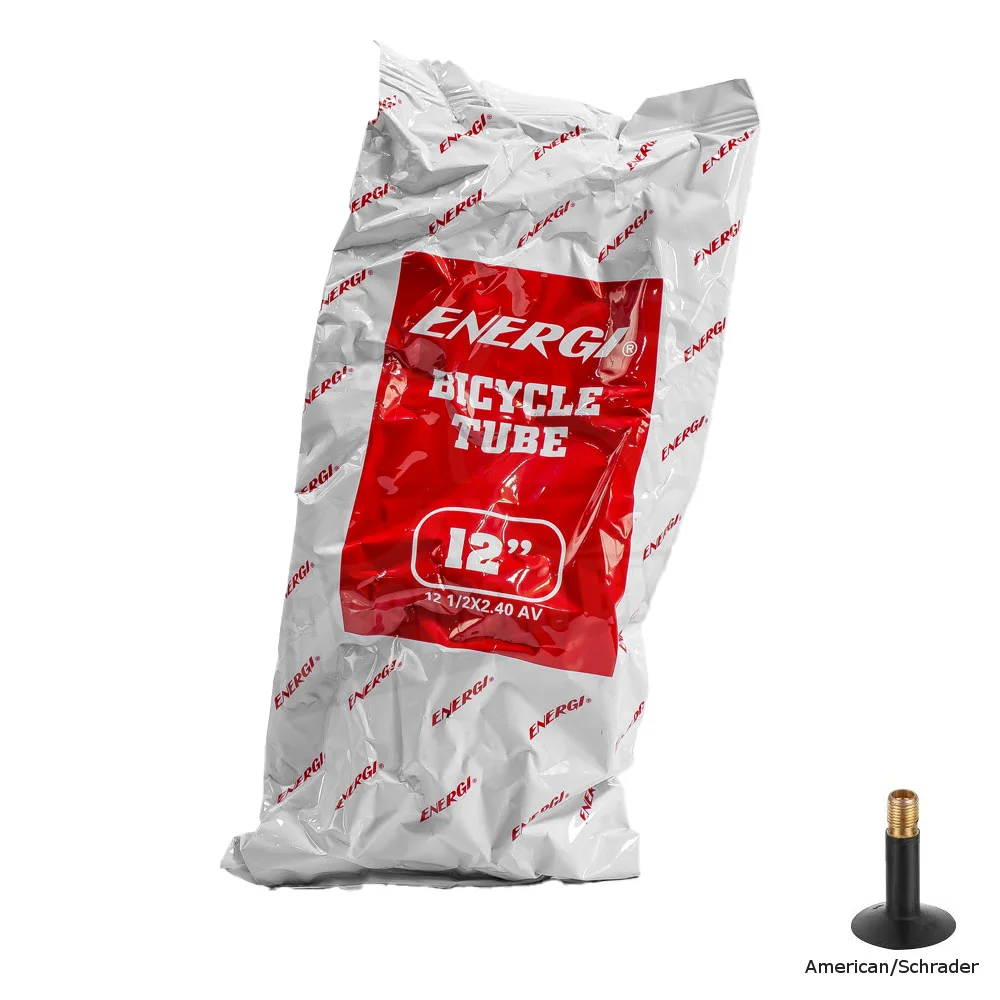 تیوپ دوچرخه انرژی سایز 12x2.40 والو آمریکایی Energi Bicycle Tube Size 12x2.40 American Valves