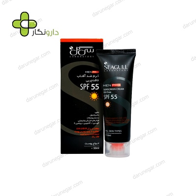 کرم ضد آفتاب آقایان سی گل SPF55 مناسب انواع پوست