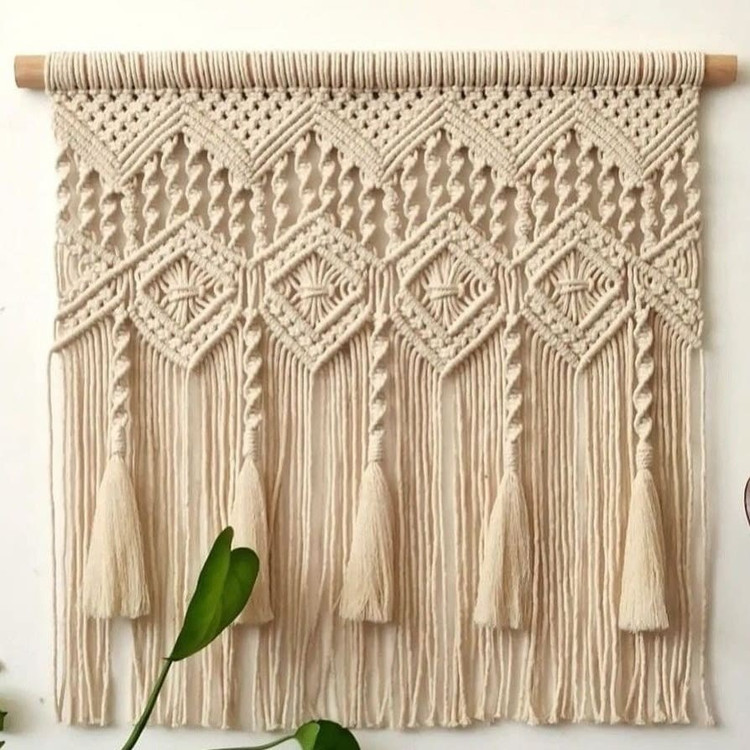 دیوارکوب مکرومه کد 377 برند گره چی و رنگ دلخواه