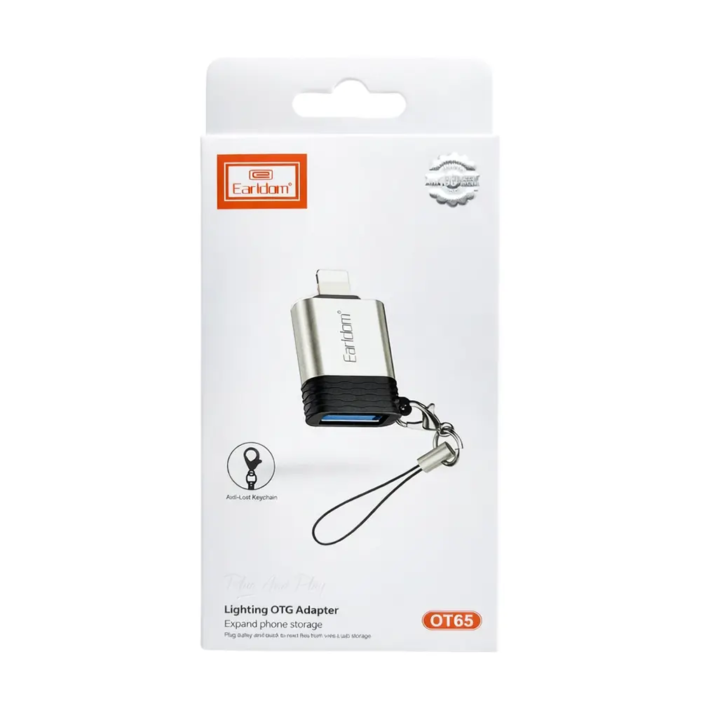 مبدل OTG USB به لایتنینگ ارلدام (Earldom) مدل OT65