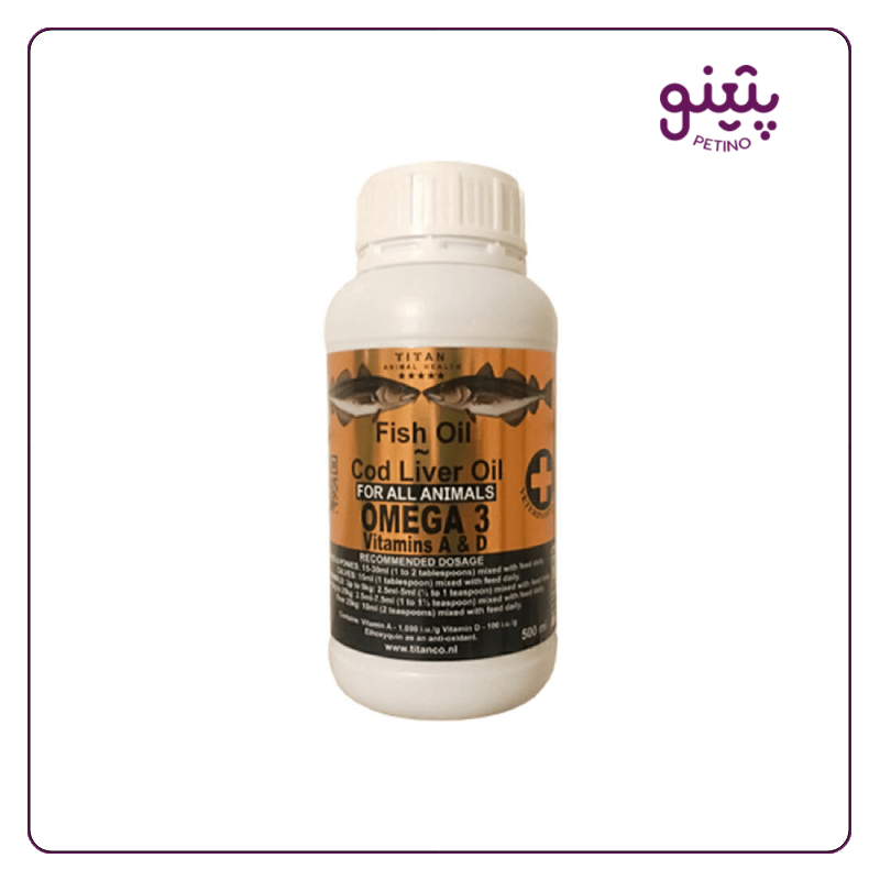 روغن ماهی تیتان 500 میل