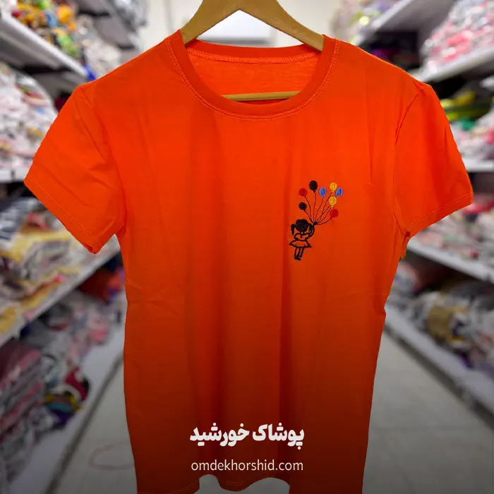 تیشرت نخ پنبه گلدوزی