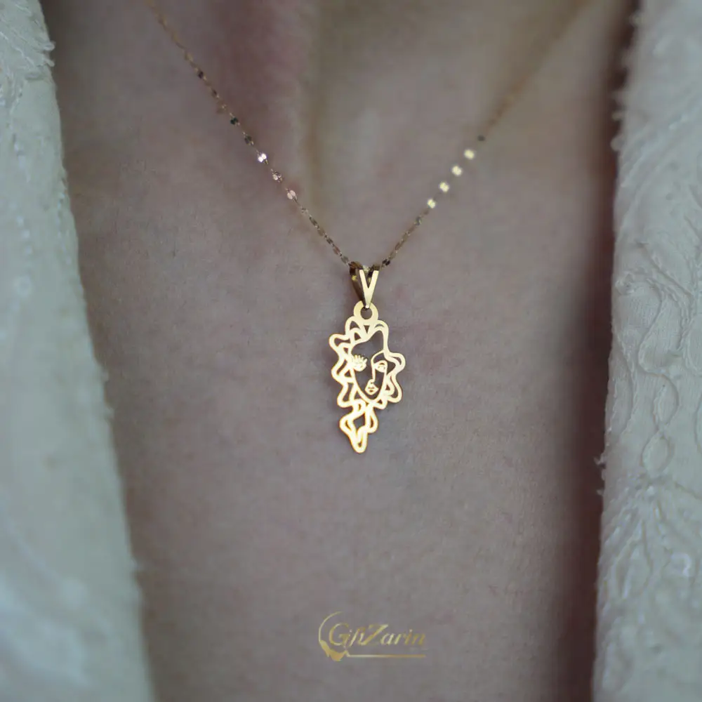 گردنبند چهره طلا N28