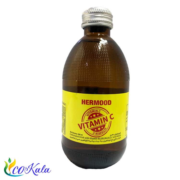 نوشیدنی شیشه ای ویتامین سی هرمود