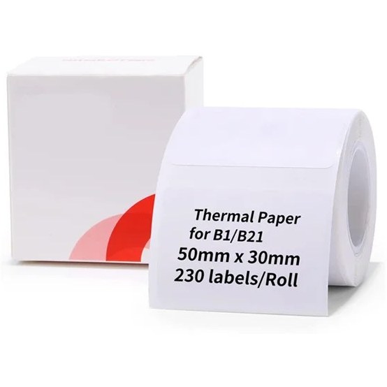 رول پرینتر لیبل زن نیمبات سایز 30 * 50 مدل Niimbot 230white