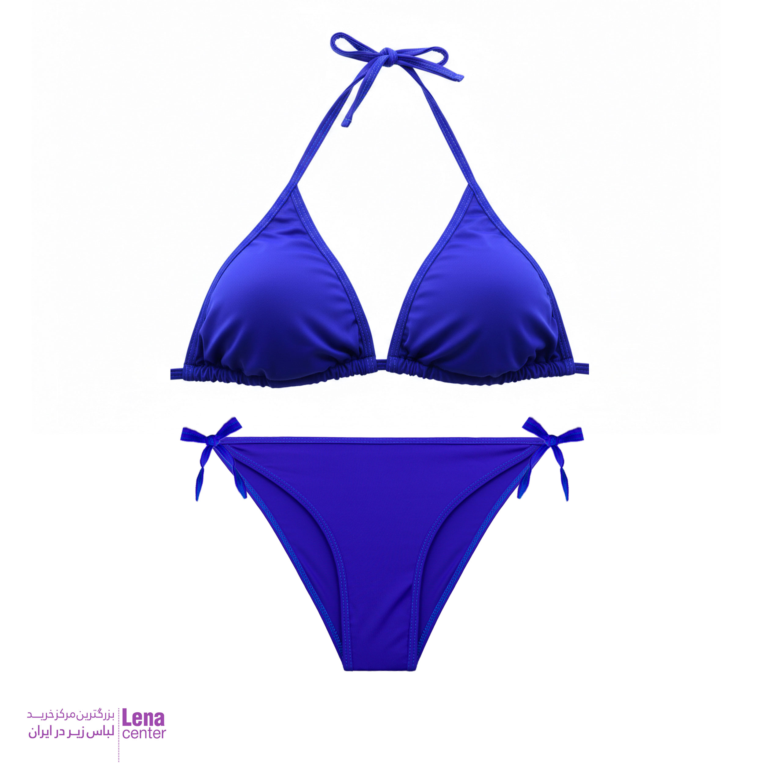 مایو زنانه دوتیکه ریلی - آبی کاربنی