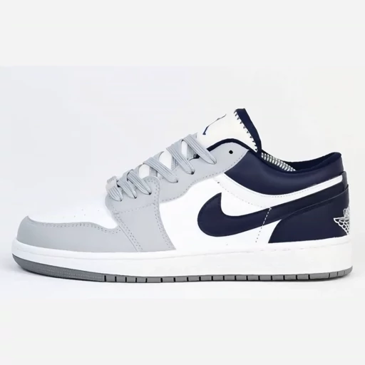 کتونی جردن وان مردانه(Nike jordan one)،سفید سورمه ای
