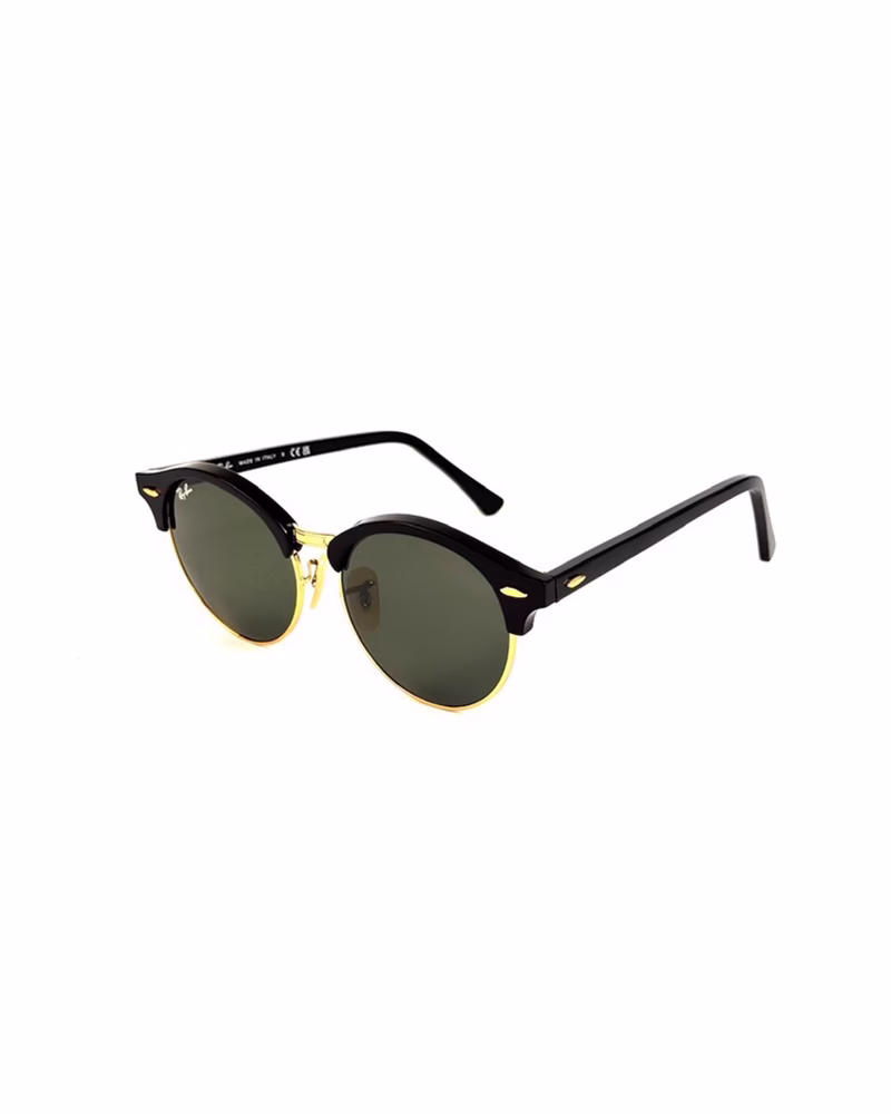 عینک آفتابی زنانه ریبن مدل RayBan RB4246 - فريم مشكي طلايي عدسي سبز