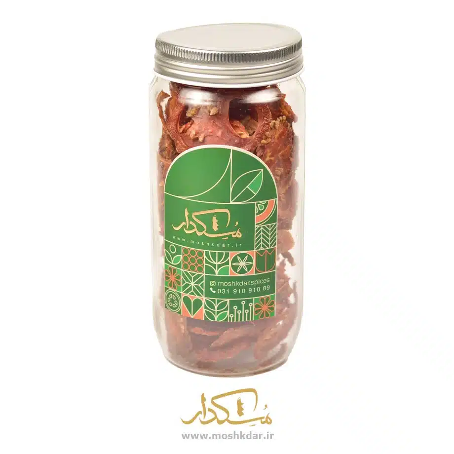 گوجه خشک شیشه بزرگ 60 گرمی