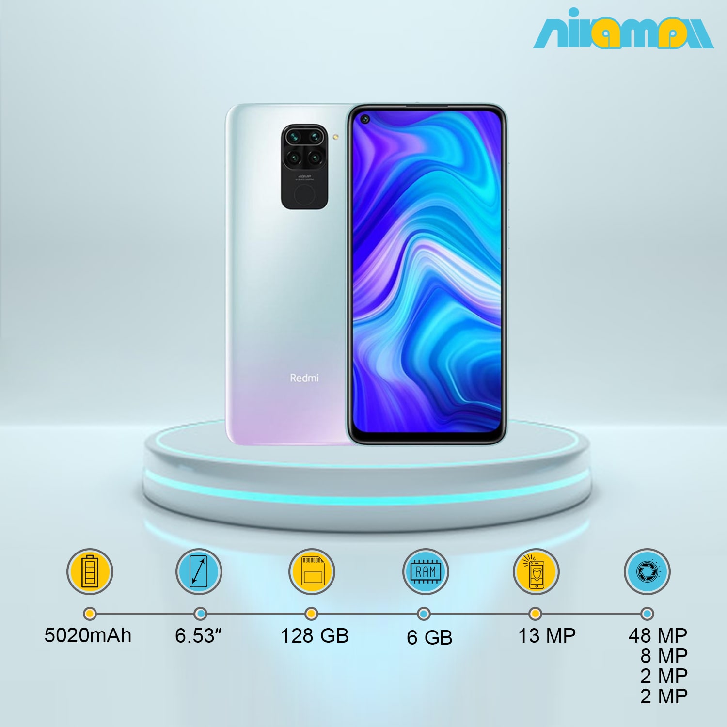 گوشی موبایل شیائومی مدل Redmi 10X دو سیم کارت ظرفیت 128 گیگابایت و رم 6گیگابایت