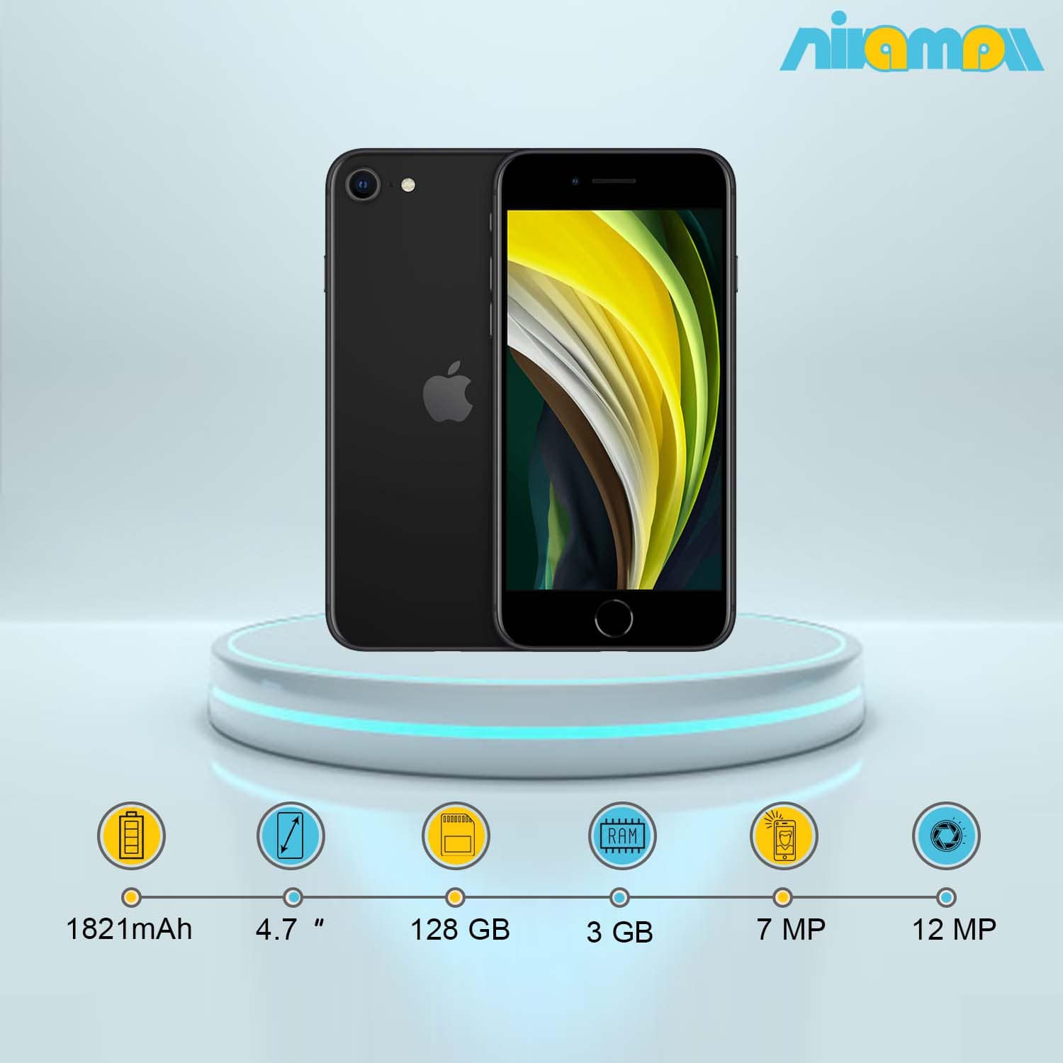 گوشی موبایل اپل مدل Iphone SE 2020 ظرفیت 128 گیگابایت و رم3 گیگابایت