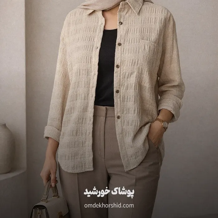 شومیز مانتوی تک جیب