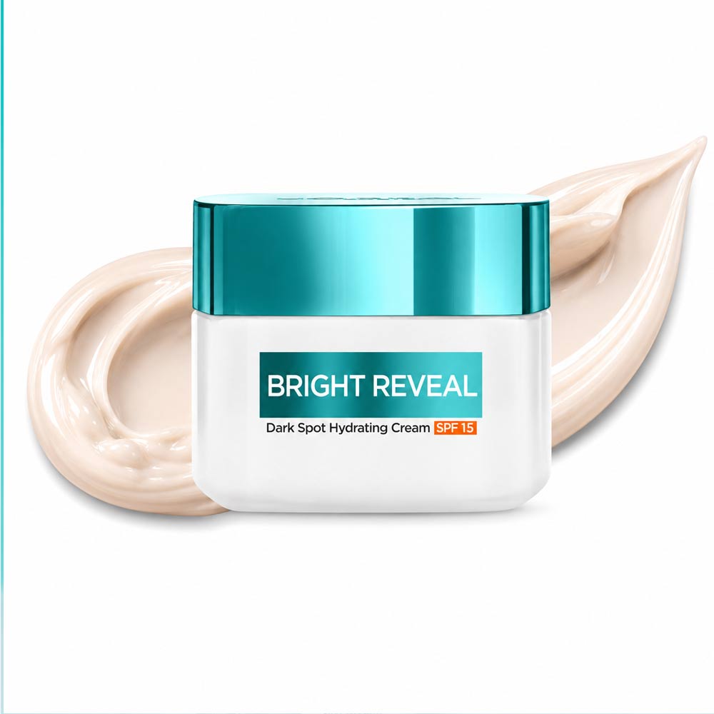 کرم ضد لک و روشن‌ کننده لورآل حاوی نیاسینامید و SPF 15 مدل Bright Reveal حجم 50 میل / LOreal