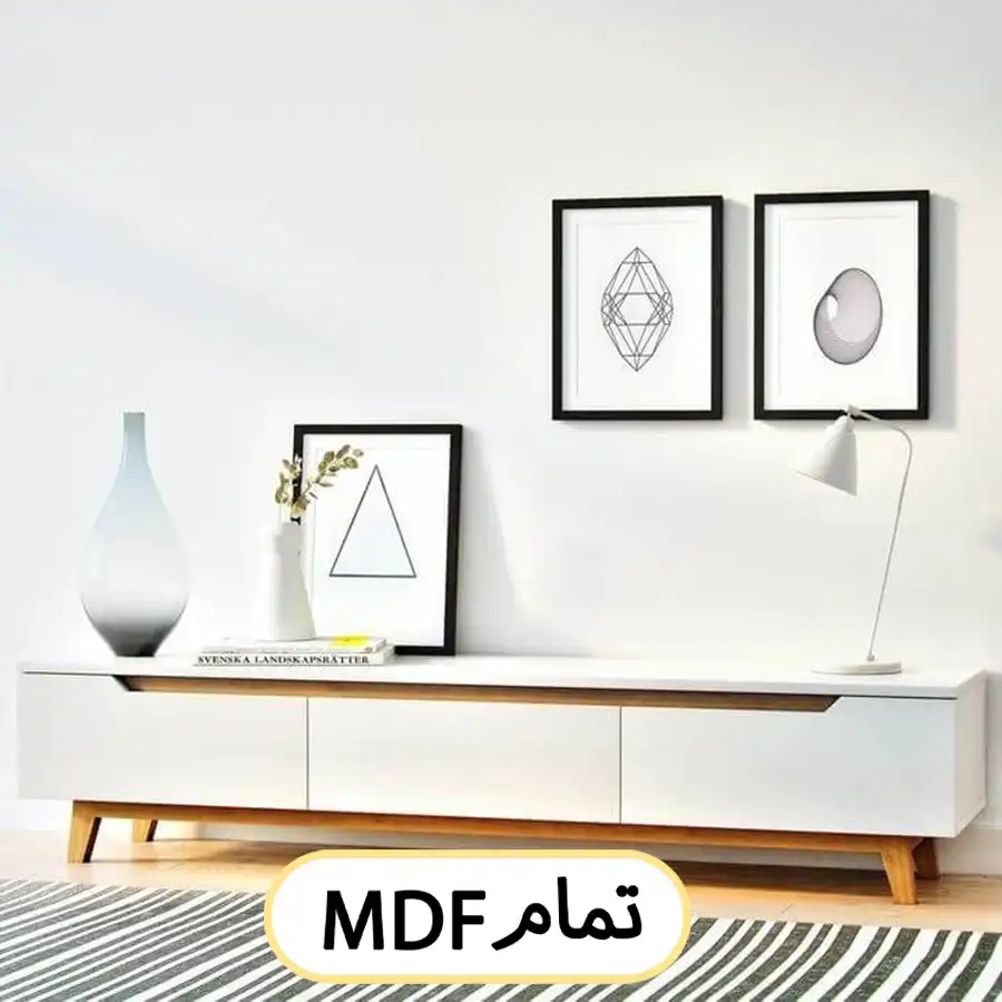 میز تلویزیون تمام ام دی اف لاکچری چوبی کد 00151