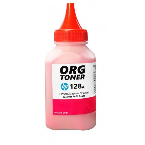 تونر شارژ 90g کارتریج اچ پی 128A قرمز Toner HP 128A Cartridge MAGENTA