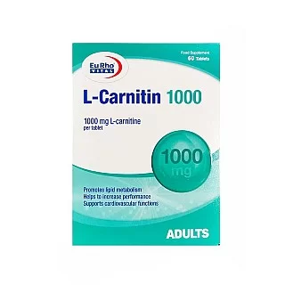 قرص ال کارنیتین 1000 میلی گرم یوروویتال 60 عددی