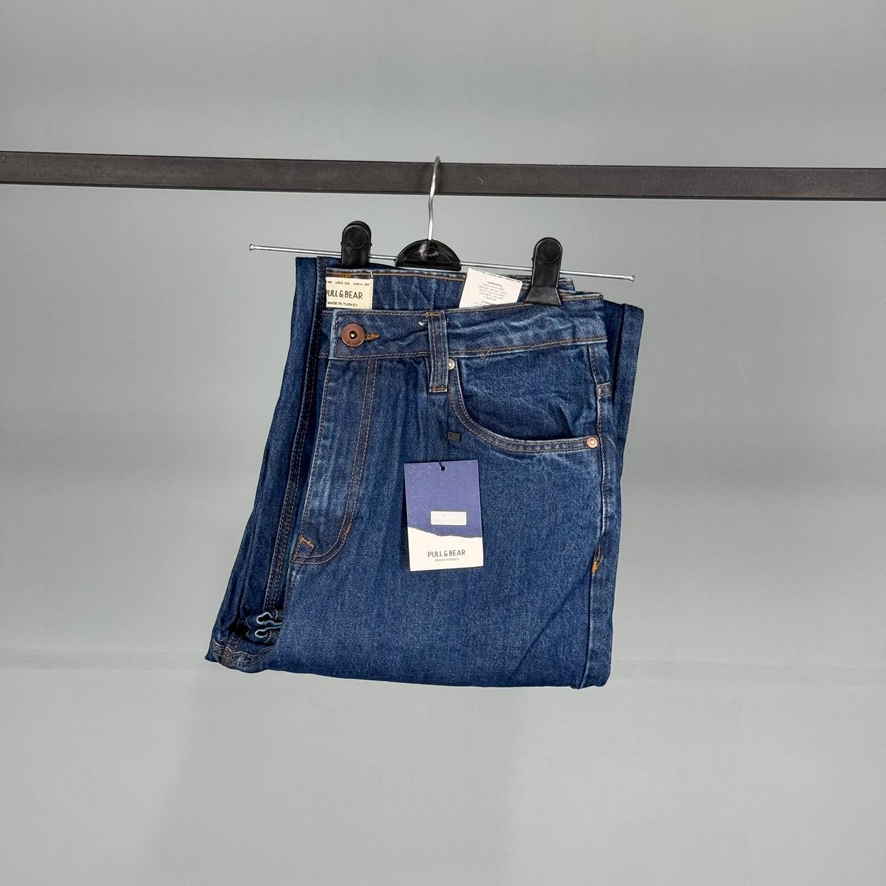 شلوار جین یونیسیکس بگ برند پول اند بیر(PULL&amp;BEAR) کد 8008 سایز(۳۶)