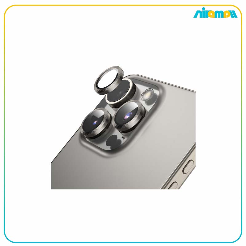 محافظ لنز گرین لاین مدل Diamond Design مناسب برای گوشی موبایل iPhone 15 Pro Max