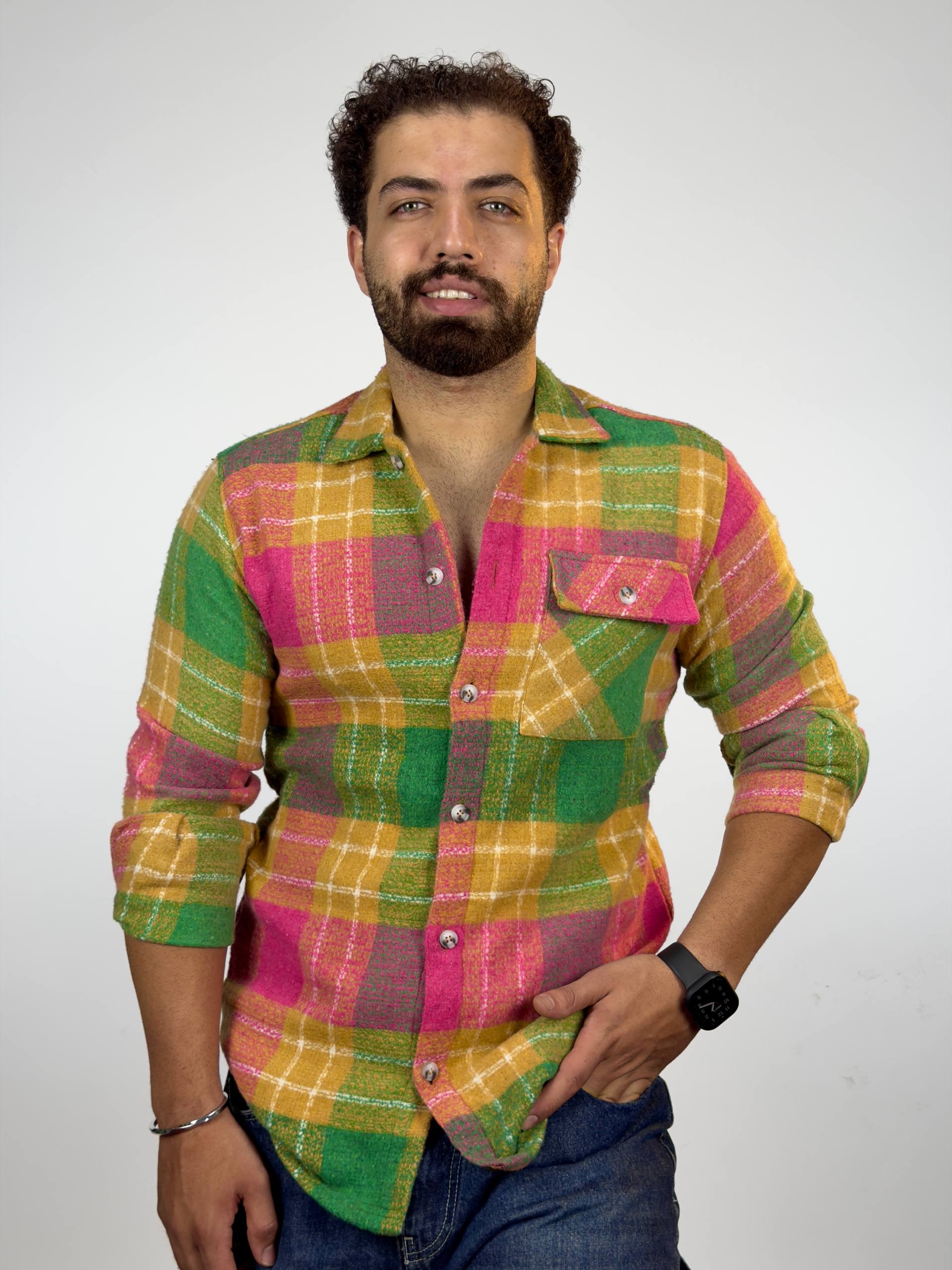 شکت پشمی رنگی