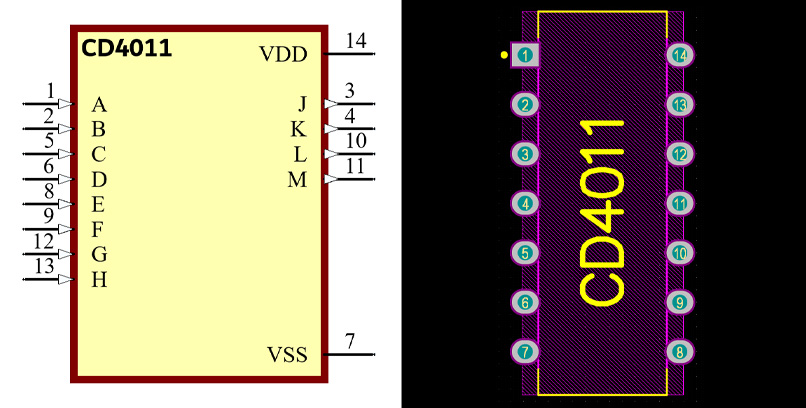فوت پرینت آیسی CD4011