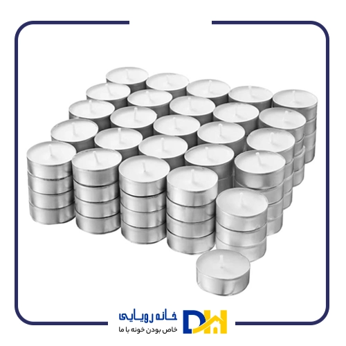 شمع وارمر سفید 100تایی ایکیا GLIMMA