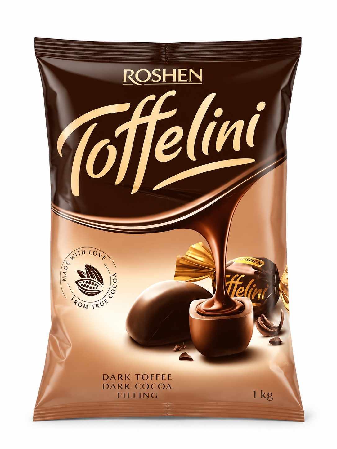 شکلات تافی مغزدار Roshen Toffelini