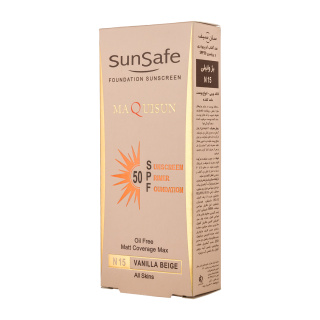 ضد آفتاب کرم پودری رنگی سان سیف و پرایمری مکیسان SPF50