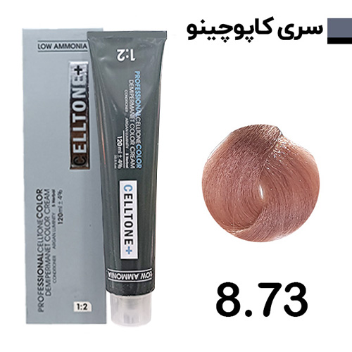رنگ مو بلوند کاپوچینو روشن سلتون پلاس شماره 8.73
