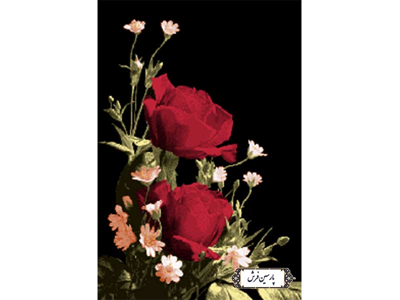 نخ و نقشه تابلو فرش آموزشی گل رز - کد NA7026