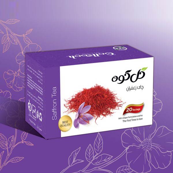 دمنوش صددرصد طبیعی چای زعفران گل کوه ( ۲۰ عددی )