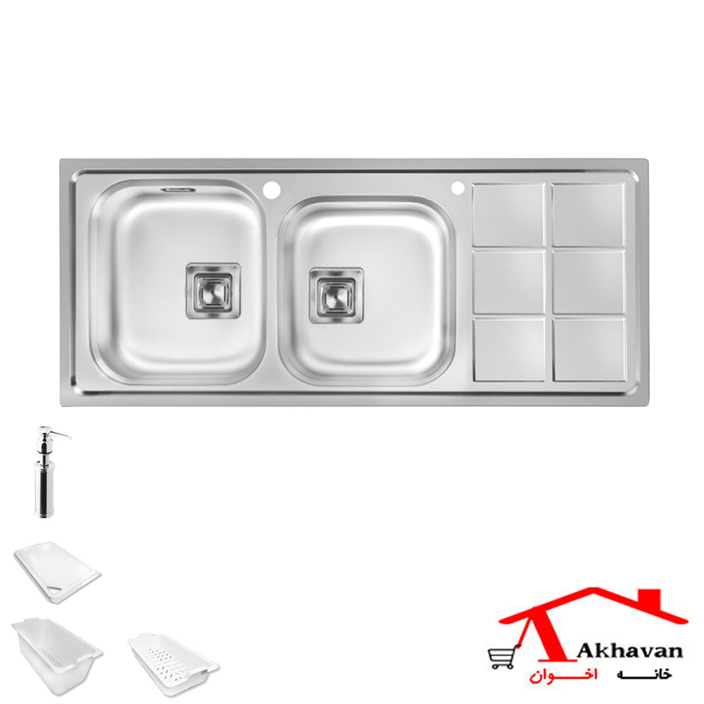 سینک ظرفشویی توکار کد 501 اخوان