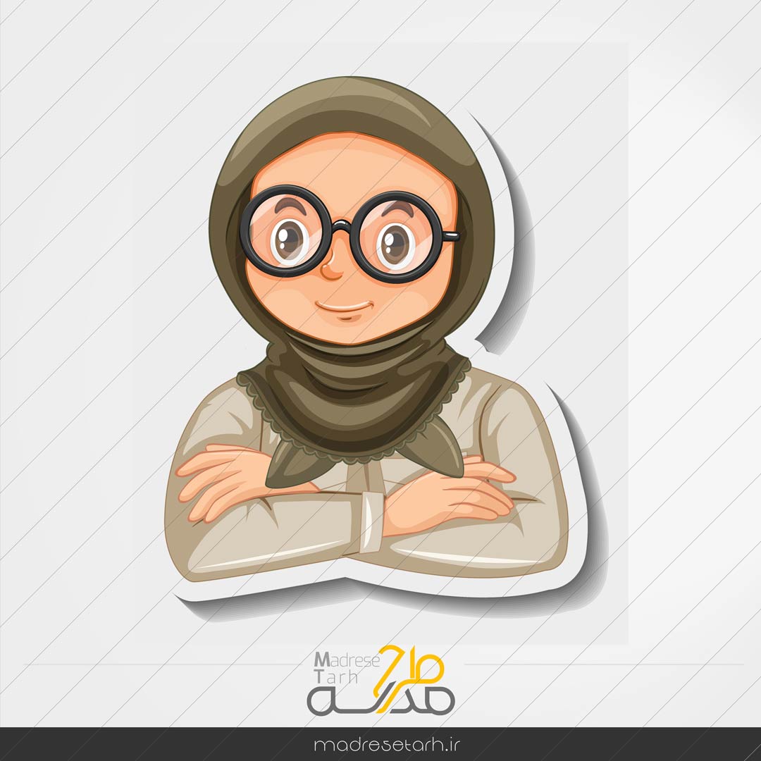 وکتور دختر عینکی