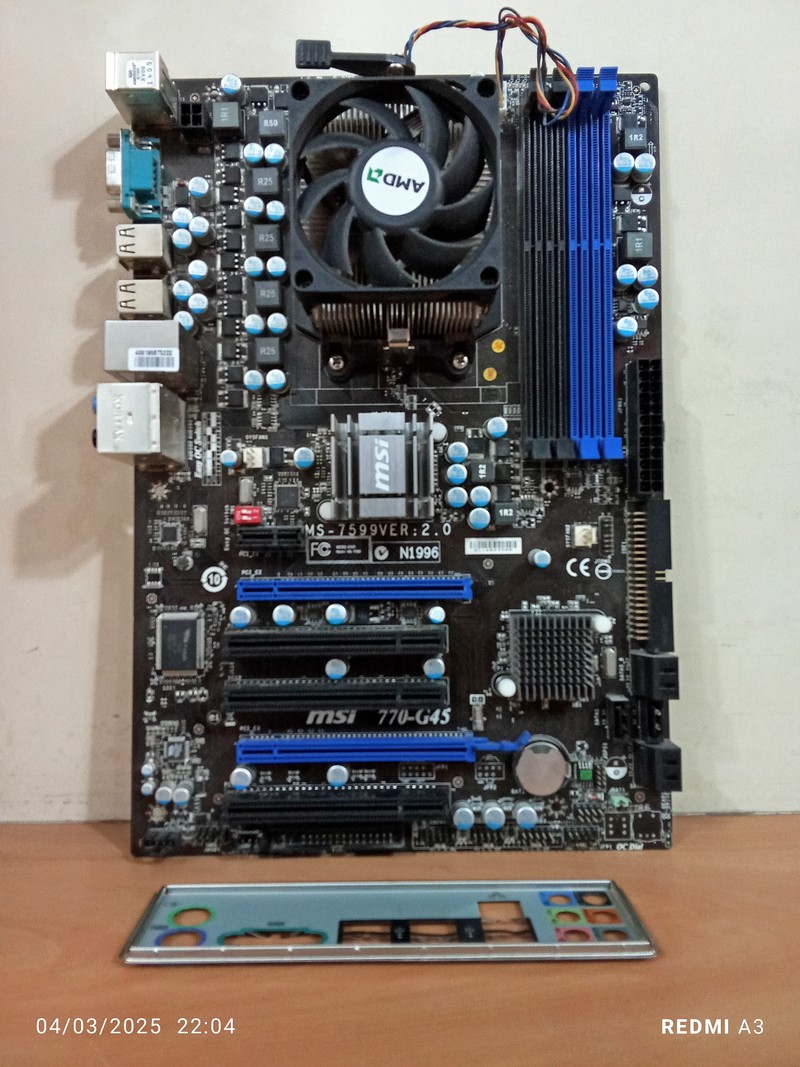 باندل مادربرد msi 770-g45(ddr3) استوک