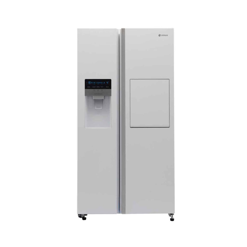 یخچال فریزر ساید بای ساید اسنوا سری آدینا مدل S2Di-S110-W/S یخساز اتوماتیک بیرونی آبریز اتوماتیک هوم بار