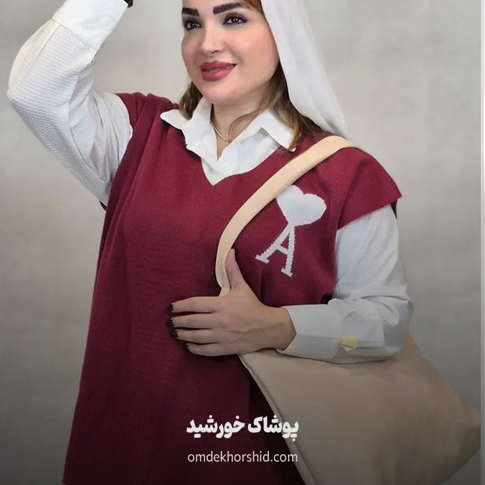 شومیز جلیقه بافت