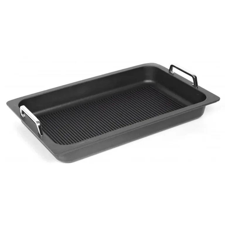 ماهیتابه مستطیل گریل ای ام تی طول53 عرض 33وارتفاع 6سانتی متر (کد55333GG)