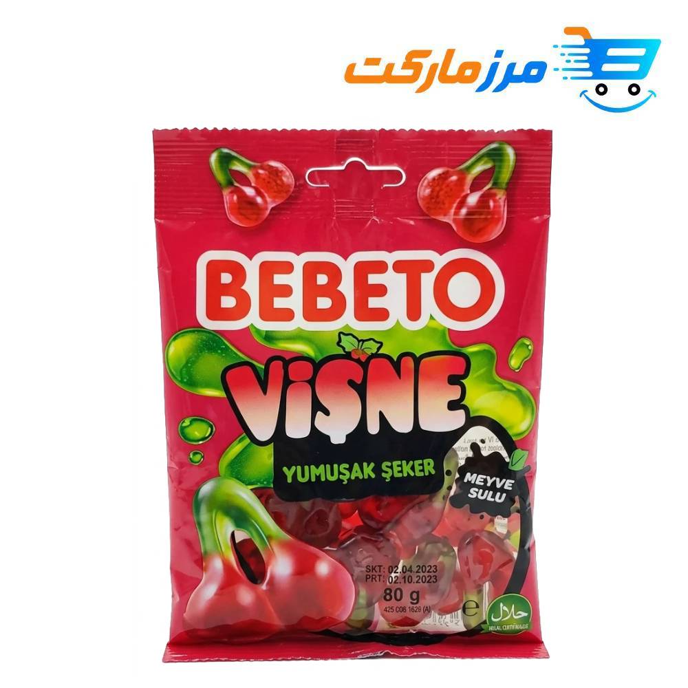 پاستیل ببتو BEBETO طعم آلبالویی 80گرمی
