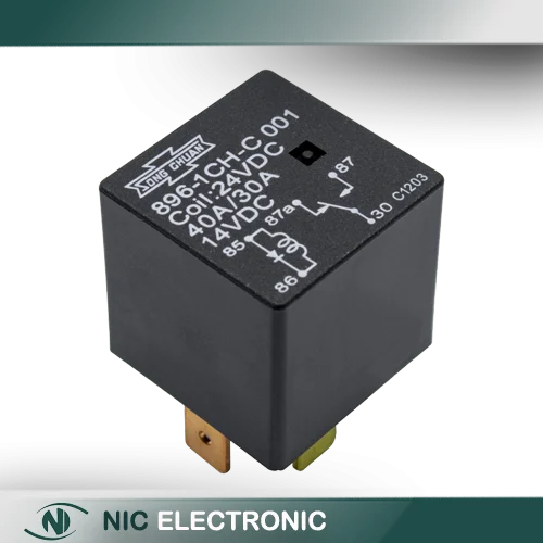 رله 24V قدرت 5 پایه تایوانی مارک SONG CHUAN کد 896l-1CH-C