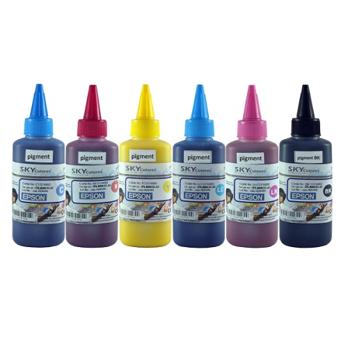 ست جوهر 100ml اسکای پیگمنت رنگی اپسون Sky100ml ink Set Pigment color Epson