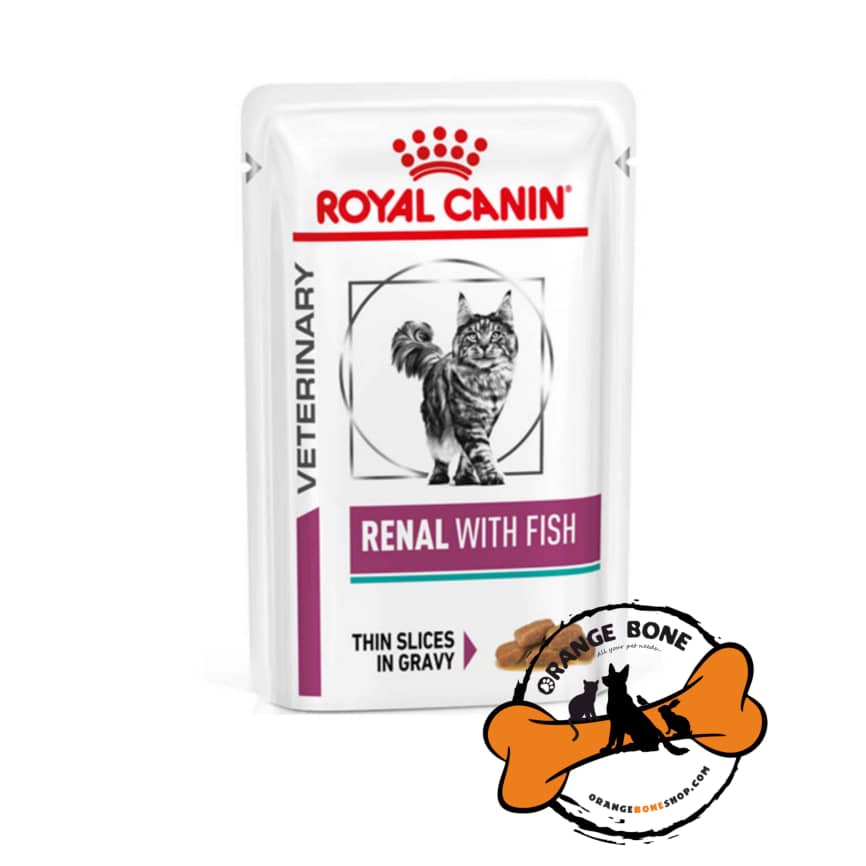 پوچ گربه رویال کنین مدل رنال ماهی (Royal Canin Cat Renal Fish Wet Pouch)