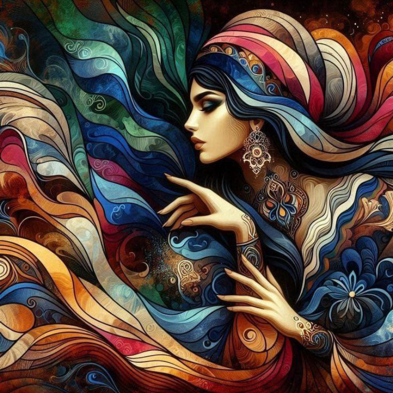 تابلو نقاشی الماسی بزرگسال کد 7226
