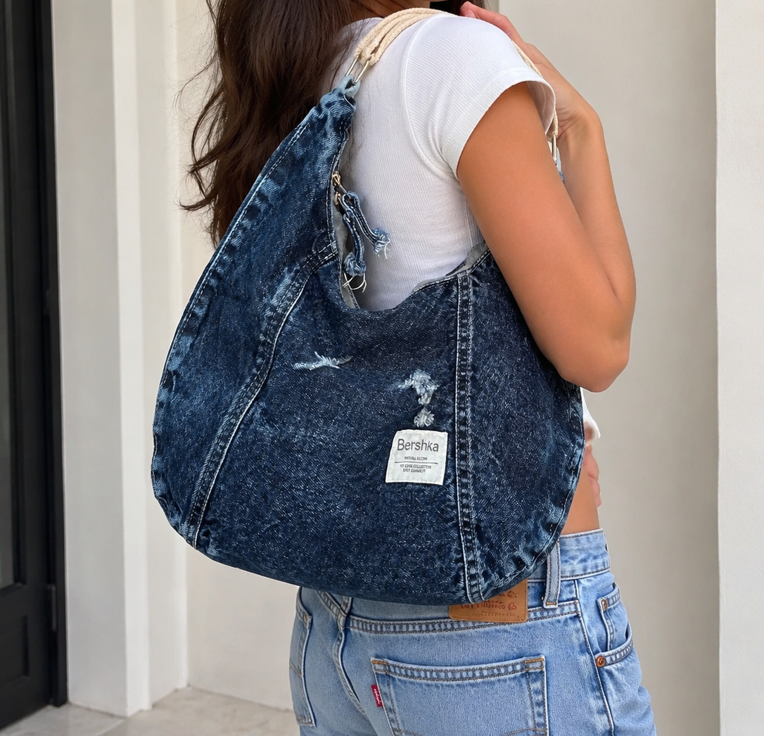 کیف جین برشکا (Bershka denim bag)