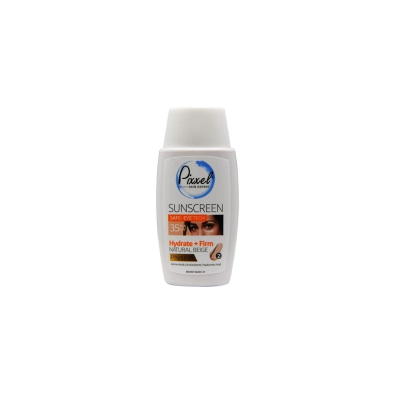 کرم ضد آفتاب فیزیکی دور چشم و صورت پیکسل رنگ بژ طبیعی SPF 35
