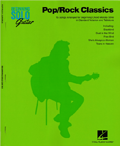 Pop/Rock Classics Beginning Solo Guitar Softcover - TAB
