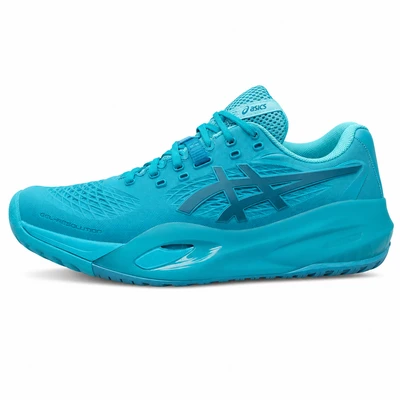 کتونی پدل و تنیس اسیکس ژل رزولیشن ایکس سایز 37 تا 44 سبزآبی ASICS PADEL/TENNIS GEL RESOLUTION X - سایز 44